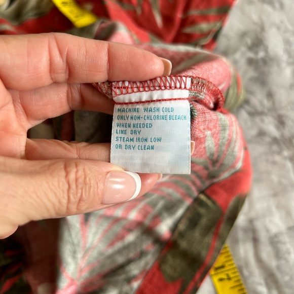 Bahama Beach Woman Rayon Short Sleeve Button Shirt Sz M Used   7 - Picture 6 of 8